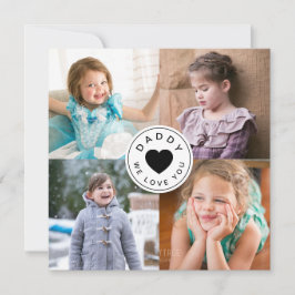 Papi moderno, te queremos. Foto del corazón