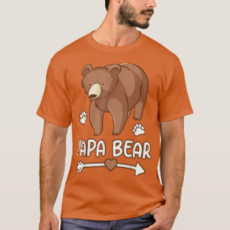 papi oso camiseta para papá, papi oso camiseta par