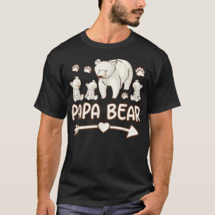 papi oso camisetas para padres, hombres 3 cobs t s