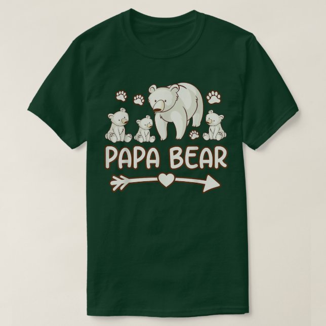 papi oso camisetas para padres, hombres 3 cobs t s (Diseño del anverso)