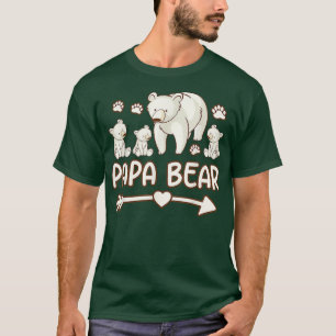 papi oso camisetas para padres, hombres 3 cobs t s