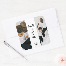 Papi, te amo | Pegatina de fotos personalizadas