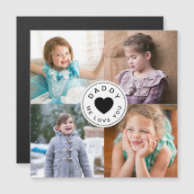 Papi te queremos corazón por Collage de fotos