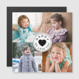 Papi te queremos corazón por Collage de fotos