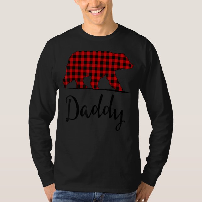 Papi vestido rojo oso con camiseta que coincide co (Anverso)