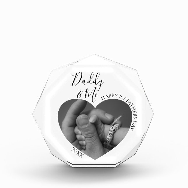 Papi y yo modernos | Foto del corazón  (Anverso)