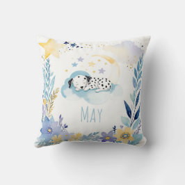 Papicolau durmiente Dalmatian Boho Nombre Almohada