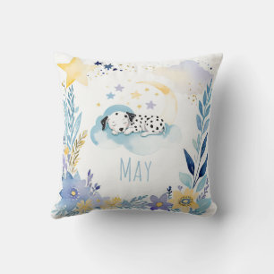 Papicolau durmiente Dalmatian Boho Nombre Almohada