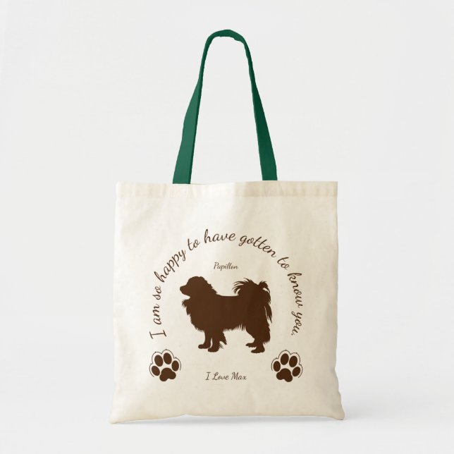 Papillon Bolsa original para usted y su perro (Frente)