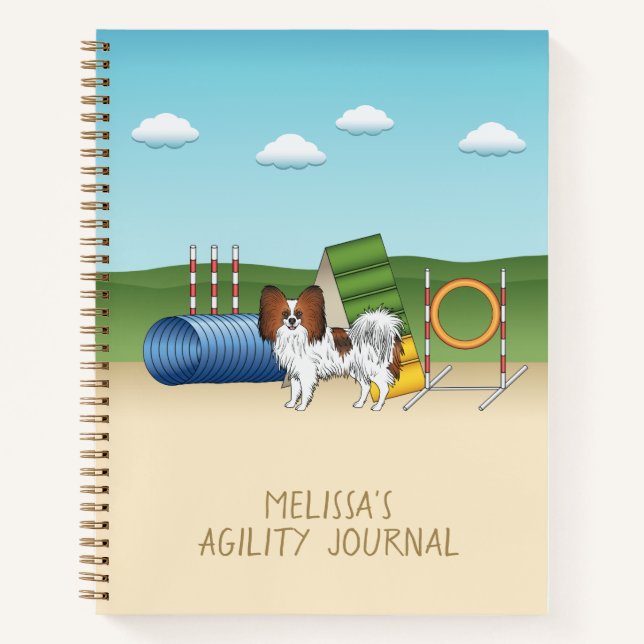 Papillon Sable Rojo - Diario de Agilidad Canina (Anverso)