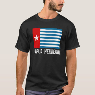 ¡Papua del oeste Merdeka! Camiseta de la bandera