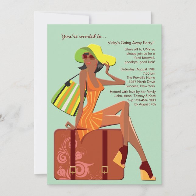 Paqué mi bolso de camino a la invitación del parti (Anverso)