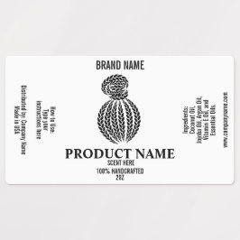 Paquete Braids de la plantilla Etiqueta del produc