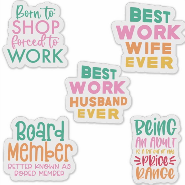 Paquete Conjunto de ofertas divertidas de Pegatina (Anverso)