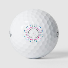 Paquete de 12 bolas de golf de diseño. Fácil de id
