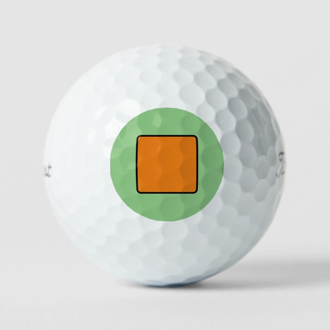 Paquete de 12 bolas de golf verdes (Anverso)