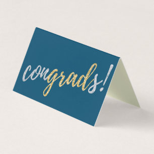 ¡Paquete de 25 Congrads! Tarjetas de graduación de