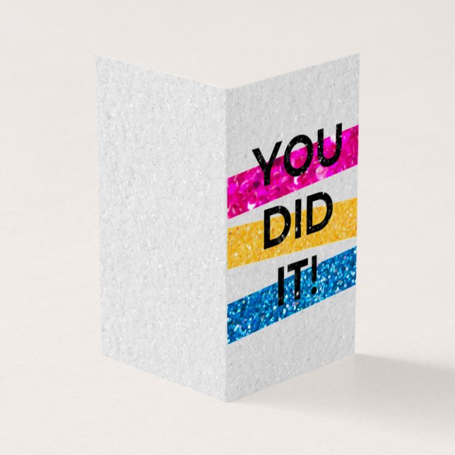 ¡Paquete de 25 lo hiciste! Tarjetas de graduación  (Exterior)