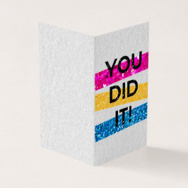 ¡Paquete de 25 lo hiciste! Tarjetas de graduación