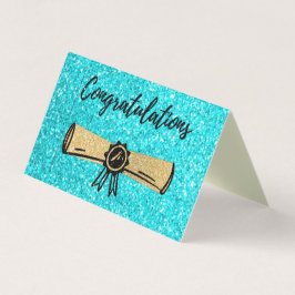 Paquete de 25 tarjetas de graduación de Purpurina