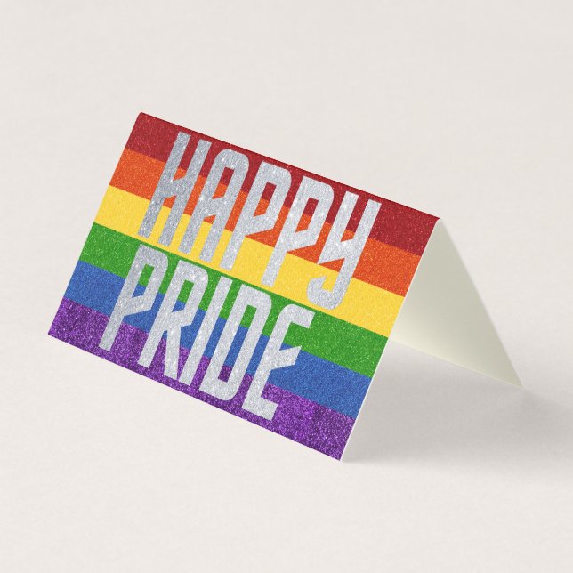 Paquete de 25 tarjetas de orgullo feliz de Purpuri (Anverso)