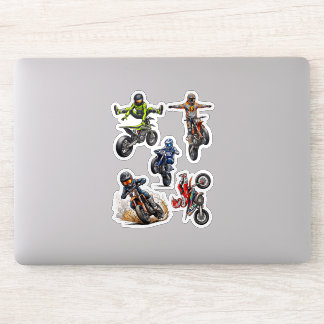 Paquete de calcomanías de trucos de bicicleta de t