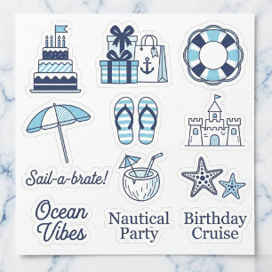 Paquete de calcomanías marítimas "Sail-a-brate"