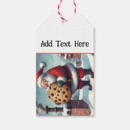 Paquete De Diez Etiquetas De Regalo De Santa Perso