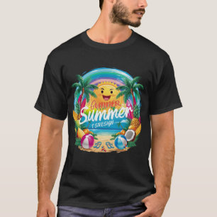 Paquete de diseño de camisetas de verano, surf de 