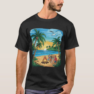 Paquete de diseño de camisetas de verano, surf de 