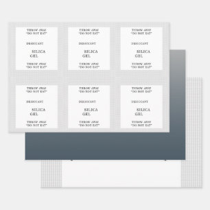 Paquete de gel de sílice Papel de ajuste