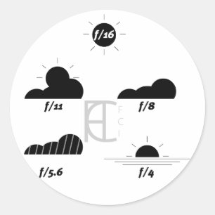 Paquete de luz de 16 pegatinas soleados