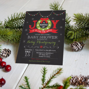 Paquete de navidades de la alegre invitación de Ba