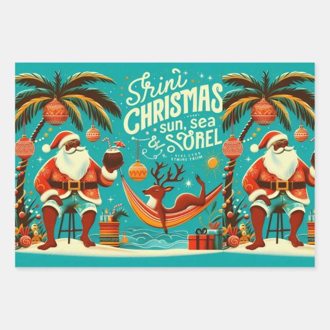 Paquete de Papel de Regalo de Navidad Trini (Anverso)