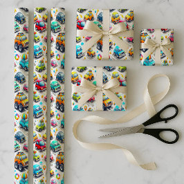 Paquete de Papel de Regalo para Niños Colorido de 