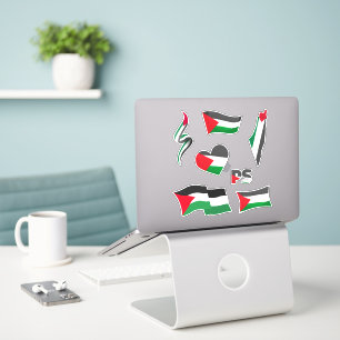 Paquete de Pegatina de bandera de Palestina 