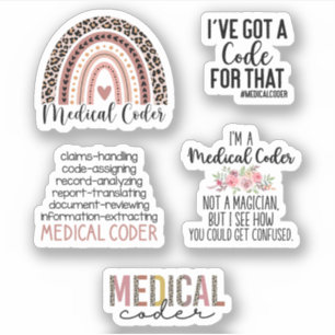 Paquete de Pegatina de código médico, código médic