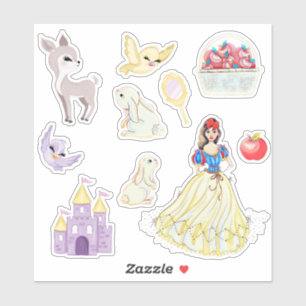 Paquete de pegatina de nieve Pastel Princess