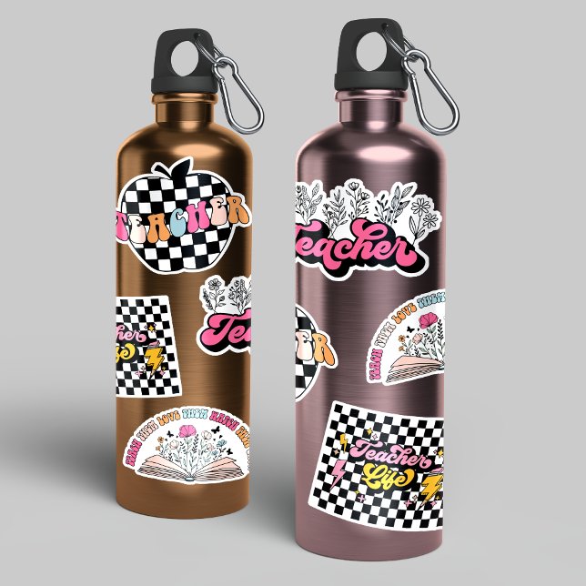 Paquete de Pegatina de Vinilo Retro Cute Teacher L (Subido por el creador)