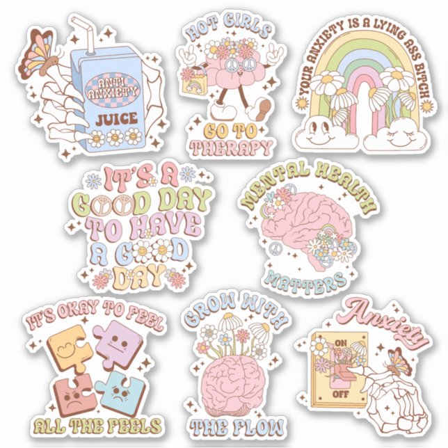 Paquete de Pegatina de Vinyl para concientización  (Anverso)