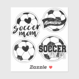 Paquete de Pegatina personalizado de Soccer Mom