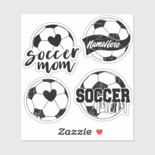 Paquete de Pegatina personalizado de Soccer Mom