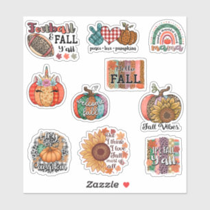 Paquete de Pegatinas de Fall Vibes