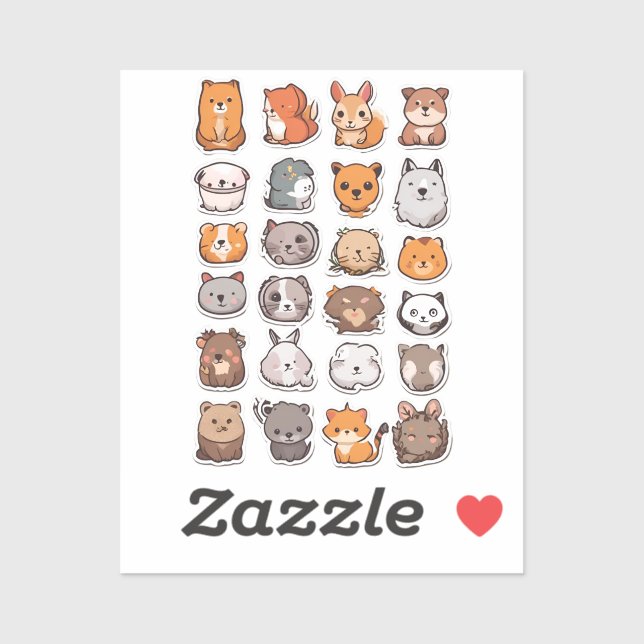 Paquete de Pegatinas de los Compañeros de Critter  (Hoja)