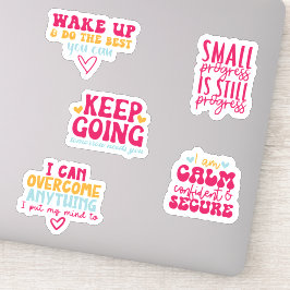Paquete de Pegatinas de salud mental motivacional
