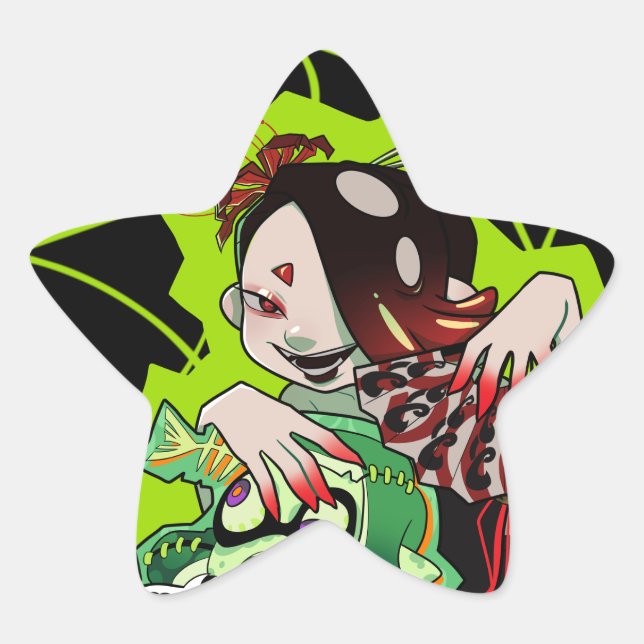 paquete de pegatinas de splatoween shiver star (Anverso)