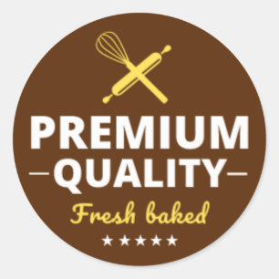 Paquete de Pegatinas recién horneados para panader