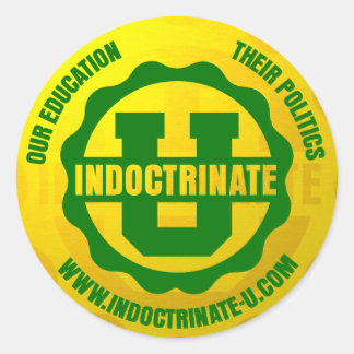 Paquete de Pegatinas redondos "Indoctrinate U"