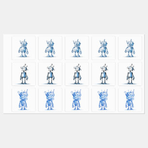 Paquete de Pegatinas Robot para personalizados - Q