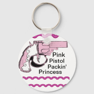 paquete de pistolas rosadas princesa llavero de ca